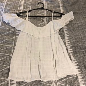 White off shoulder top